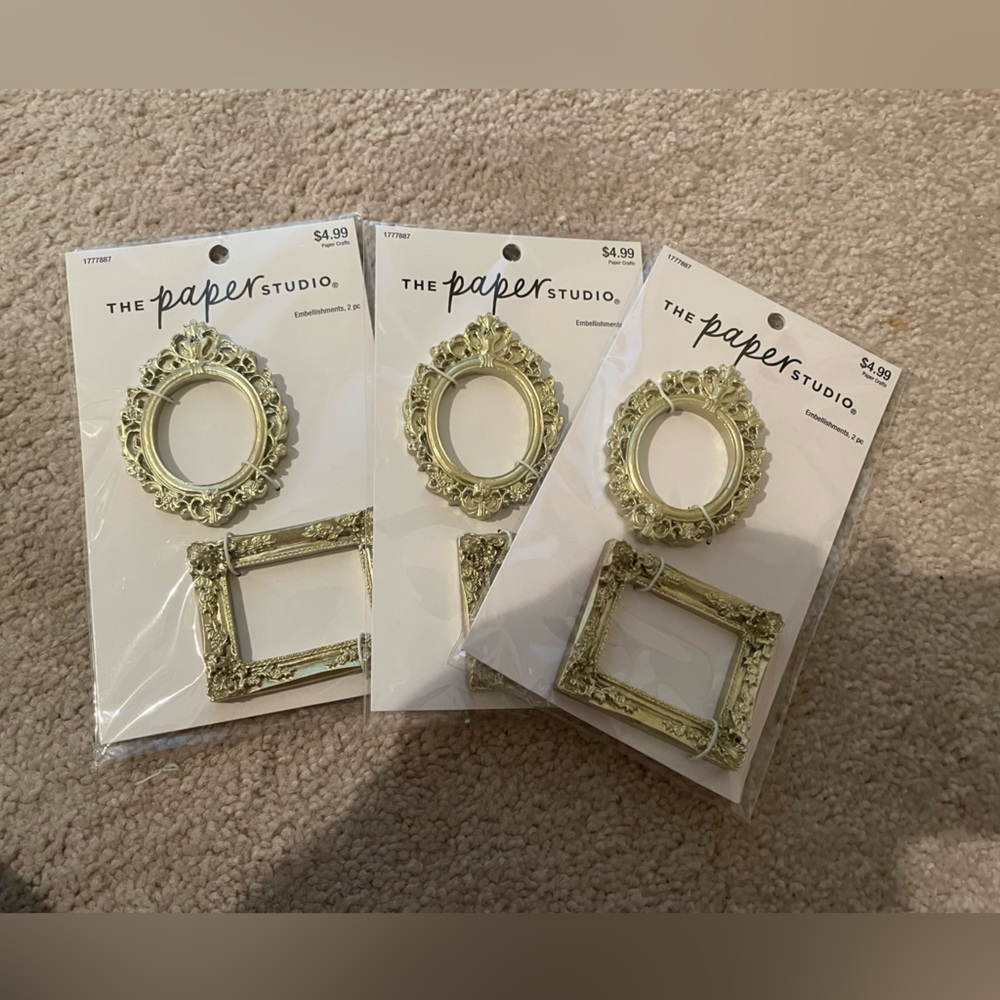 The Paper Studio Mini Picture Frames. Set of 3. Brand new.